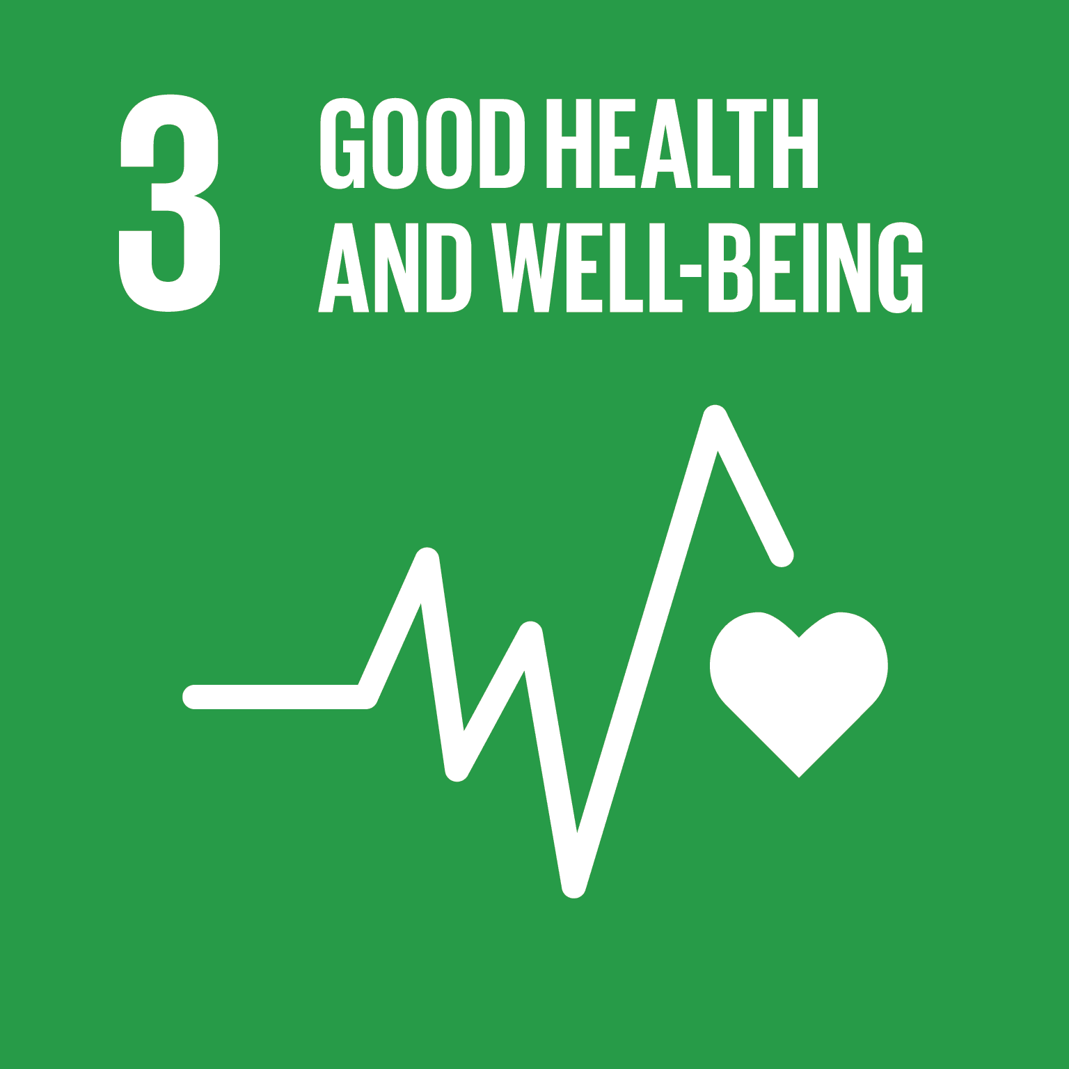 SDG 3 - Good Health and Wellbeing Colored