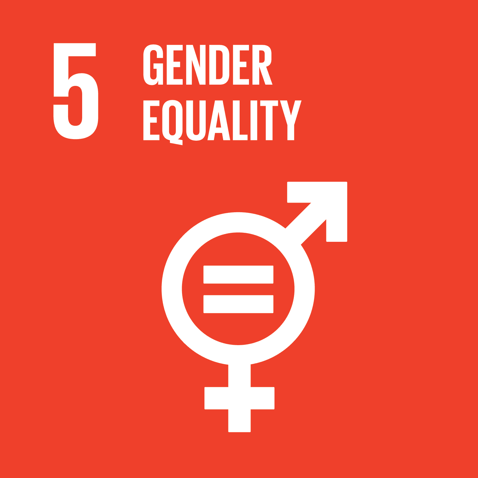 SDG 5 - Gender Equality Colored