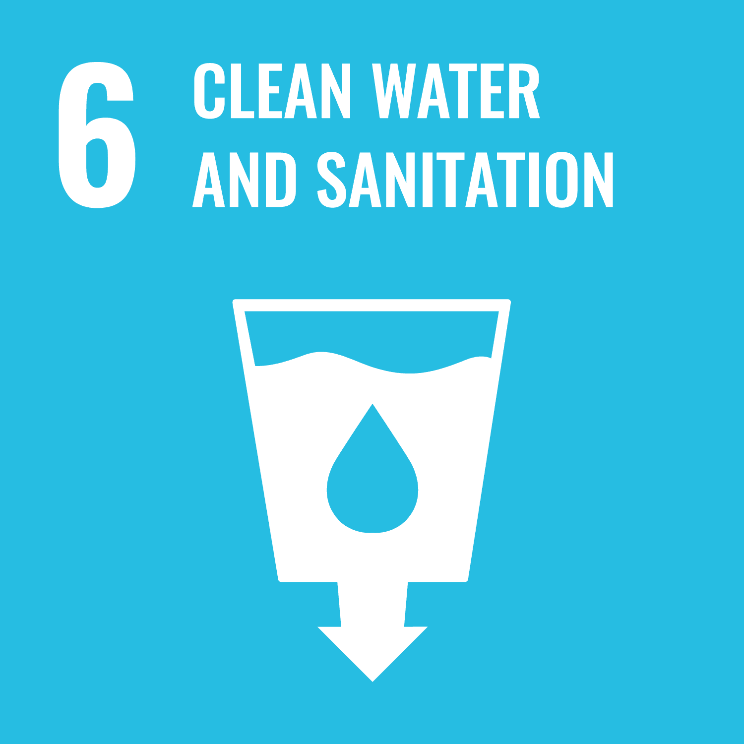 SDG 6 - Clean Water And Sanitation Colored