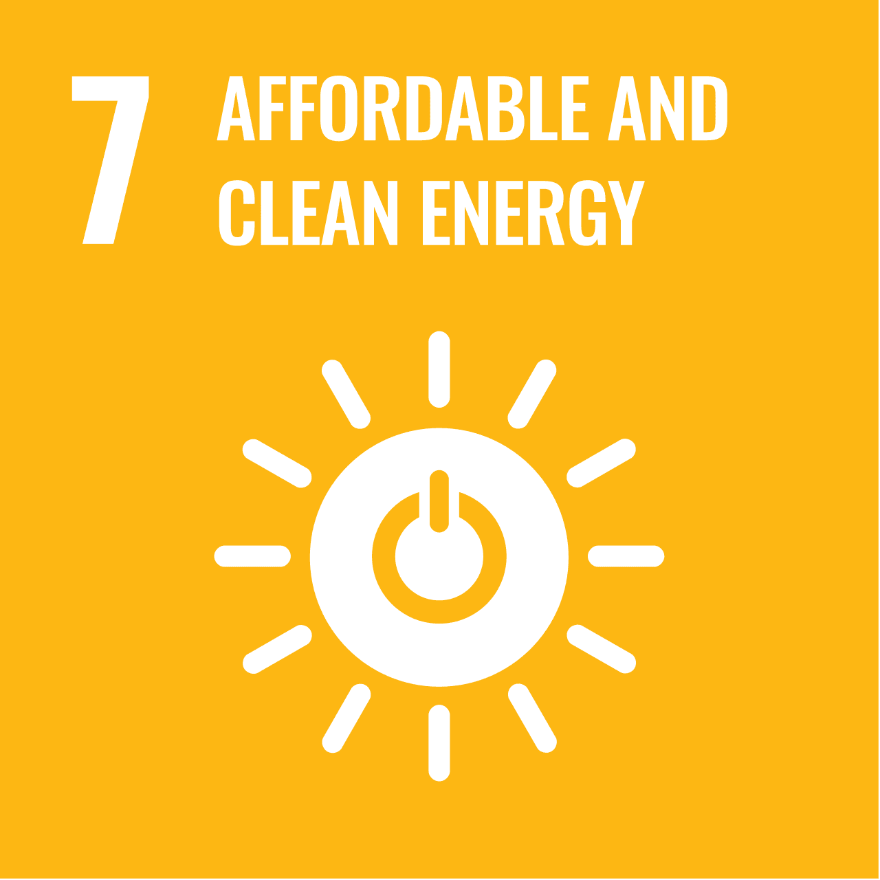 SDG 7 - Afordable And Clean Energy Colored